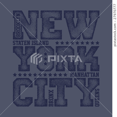 New York City Typography Graphics 27970777