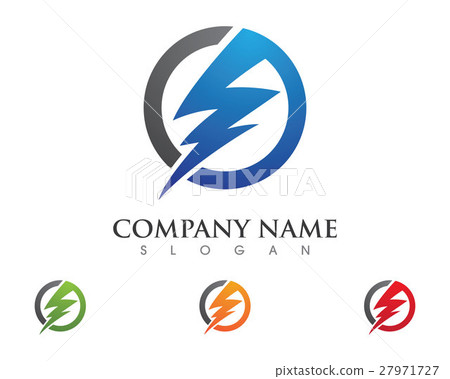 Lightning Logo Template vector icon 27971727