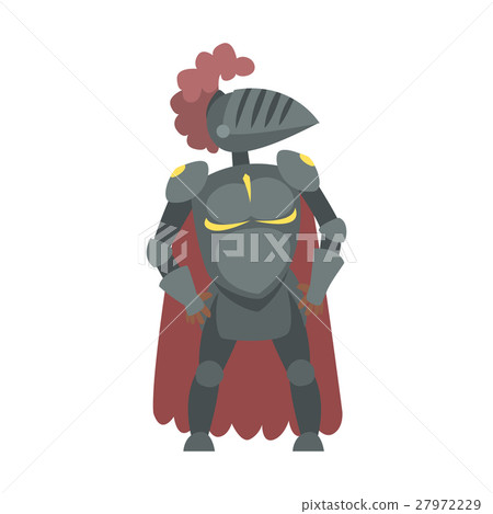 Knight With Burgundy Cape And Plumage Fairy Tale Knight With Burgundy Cape And Plumage Fairy Tale 27972229