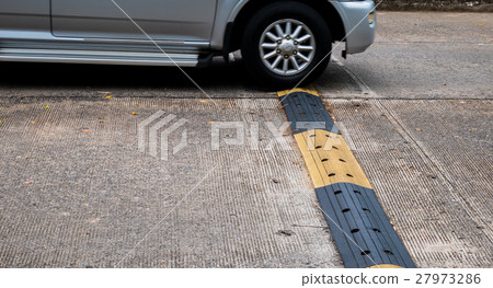 Car with road bumps for reduce speed Car with road bumps for reduce speed 27973286