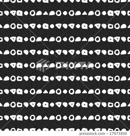 Geometric monochrome seamless pattern 27973808