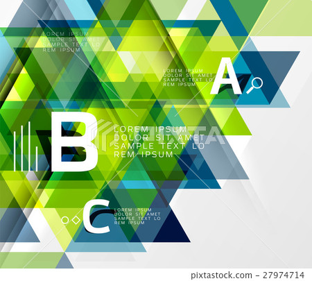 Vector triangle abstract background - Stock Illustration [27974714] - PIXTA