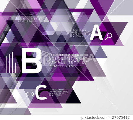 Vector triangle abstract background - Stock Illustration [27975412] - PIXTA