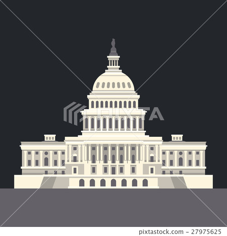 US National Capitol in Washington, DC. American 27975625