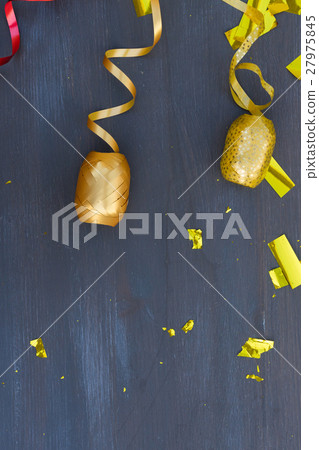 Carnaval decorations on dark wooden background Carnaval decorations on dark wooden background 27975845