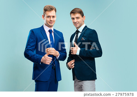Portrait of handsome and elegant business men 27975978