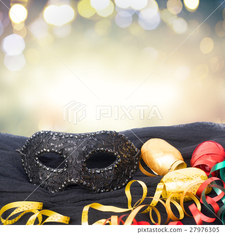 Mask with masquerade decorations 27976305