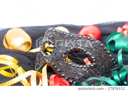 Mask with masquerade decorations 27976312