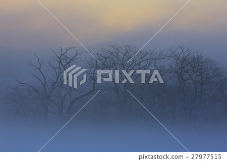 Snow scene of Kitakami River Snow scene of Kitakami River 27977515