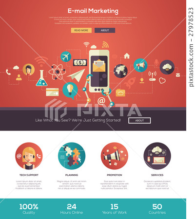 E-mail marketing website header banner with 27978523