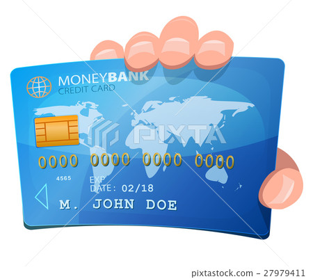Hand Holding Credit Card Hand Holding Credit Card 27979411