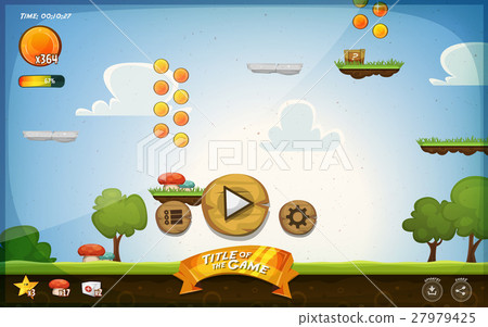 Platform Game User Interface For Tablet Platform Game User Interface For Tablet 27979425