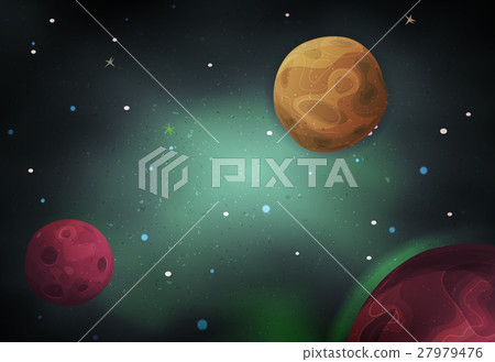 Scifi Space Background For Ui Game 27979476
