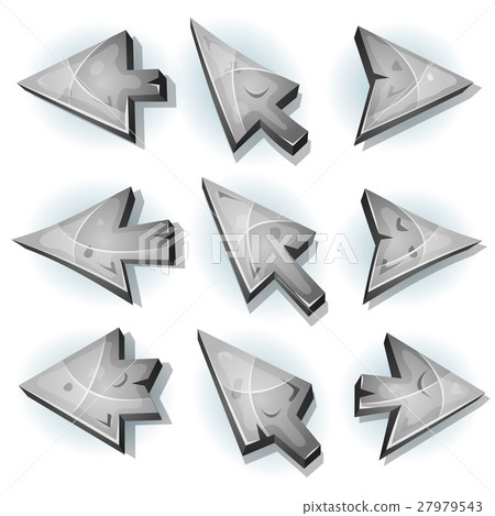 Stone Icons, Cursor And Arrows Stone Icons, Cursor And Arrows 27979543