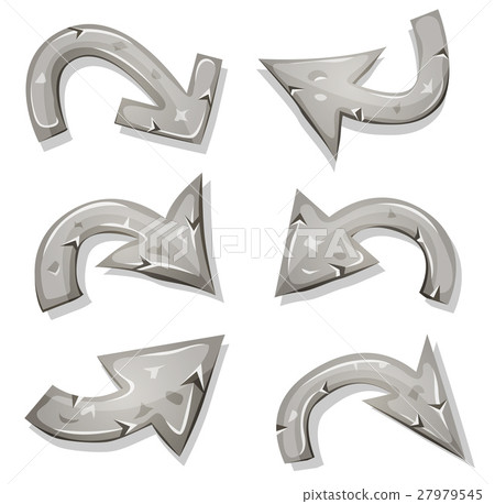 Stone Arrows Set For Ui Game Stone Arrows Set For Ui Game 27979545