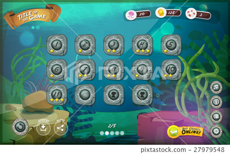 Submarine Game User Interface For Tablet 27979548