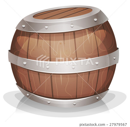 cartoon-funny-wood-barrel 27979567