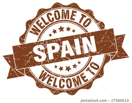 Spain round ribbon seal 27980610