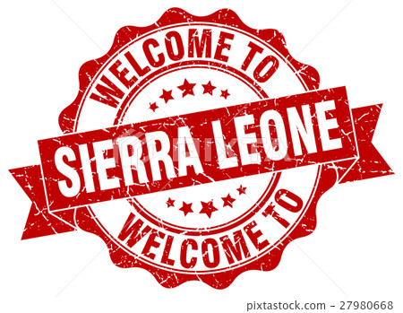 Sierra Leone round ribbon seal 27980668