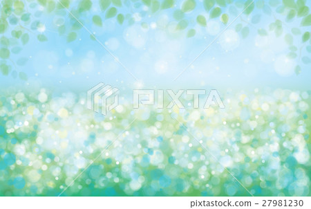 Vector green  spring nature  background. 27981230