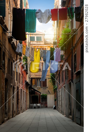 Drying clothes on the street 27982028