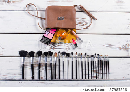 Women's handbag with accessories. Women's handbag with accessories. 27985228