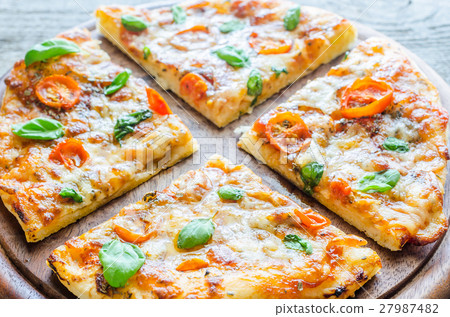 Pizza Margherita homemade Pizza Margherita homemade 27987482