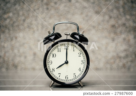 retro vintage clock at 8 o'clock retro vintage clock at 8 o'clock 27987600