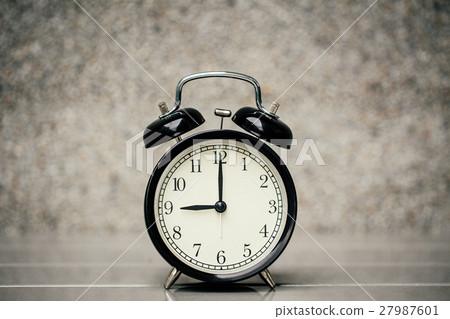 retro vintage clock at 9 o'clock 27987601