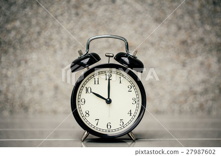 retro vintage clock at 10 o'clock retro vintage clock at 10 o'clock 27987602