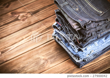 Pile of jeans 27988042