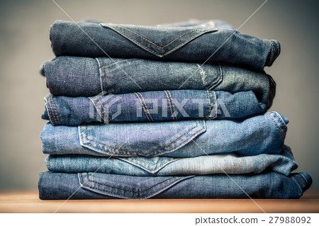 Pile of jeans Pile of jeans 27988092
