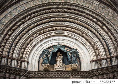 Detail of Orvieto Cathedral, Umbria, Italy 27988477