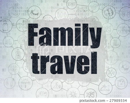 Travel concept: Family Travel on Digital Data Travel concept: Family Travel on Digital Data 27989334