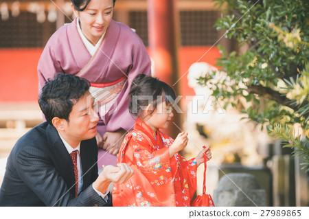 七五三 三歲 父母和小孩 27989865
