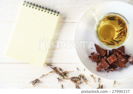green teas, chocolates and note pad 27990157