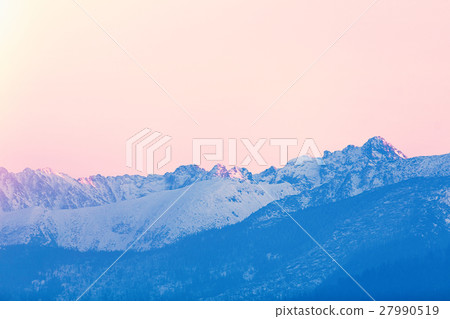 View on winter mountains Tatry, Poland 27990519