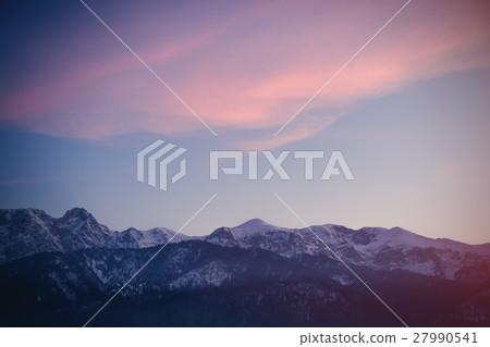 View on winter mountains Tatry, Poland View on winter mountains Tatry, Poland 27990541