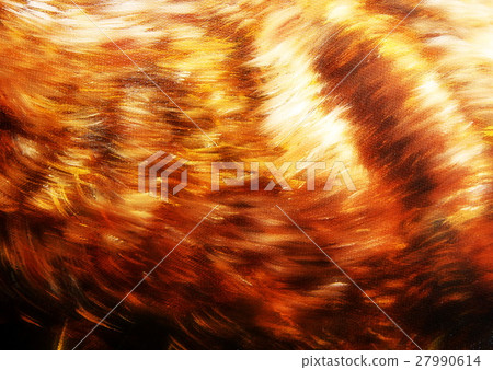 detail of animal fur structure, hand painted and 27990614