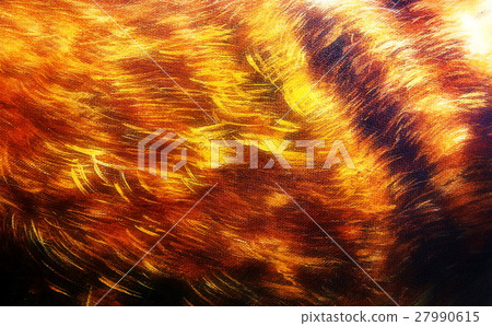 detail of animal fur structure, hand painted and 27990615