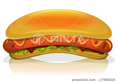 Hot Dog Burger Icon Hot Dog Burger Icon 27990858