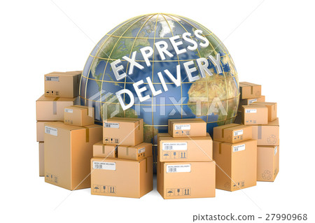 Express delivery and worldwide shipping concept 27990968