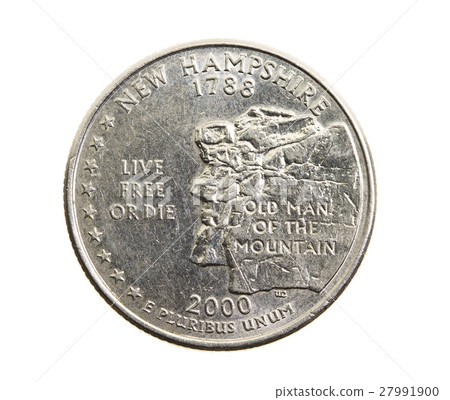 coin in a quarter of the US dollar 27991900