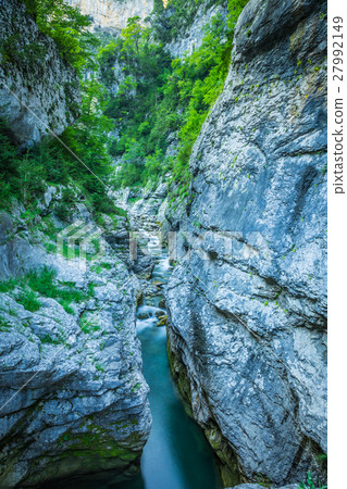Ebro river through a valley in Cantabria, Spain Ebro river through a valley in Cantabria, Spain 27992149