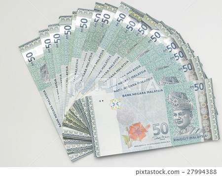stack of fifty ringgit stack of fifty ringgit 27994388