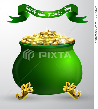 St. Patrick s Day symbol green pot 27996249