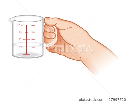 Measuring with a measuring cup 27997720