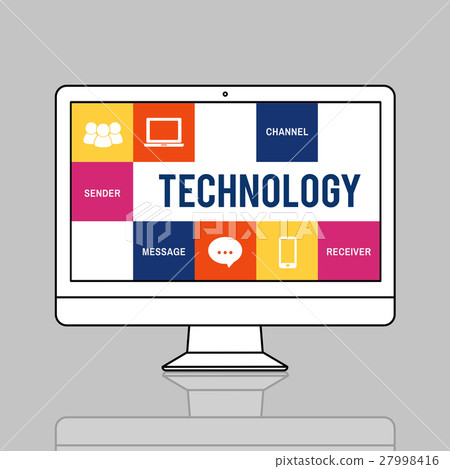 Media Technology Online Digital Networking Concept 27998416
