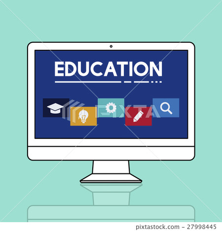 Education School Icon Boxes Concept 27998445