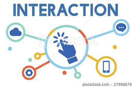Interaction Connection Community Social Network Concept 27998678